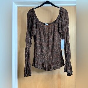 Dex Women's Brown Top. Size X Plus